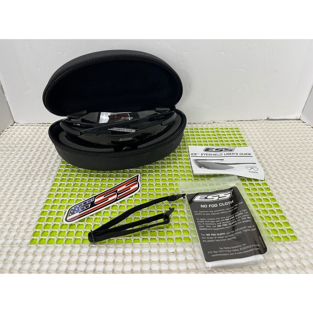 ESS ICE‎ Eyeshield Safety Kit 2-Lens Tactical Shooting-glass EUC